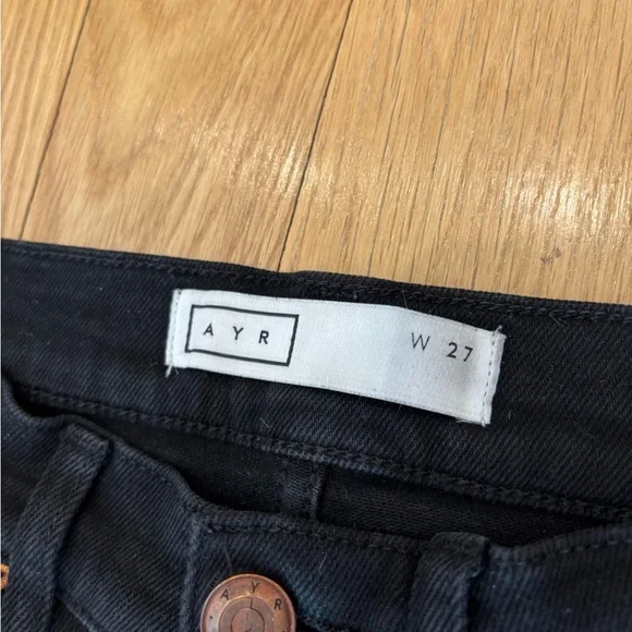 AYR The Rocker Jean in Magnetic Black Wash 27 - Picture 4 of 6